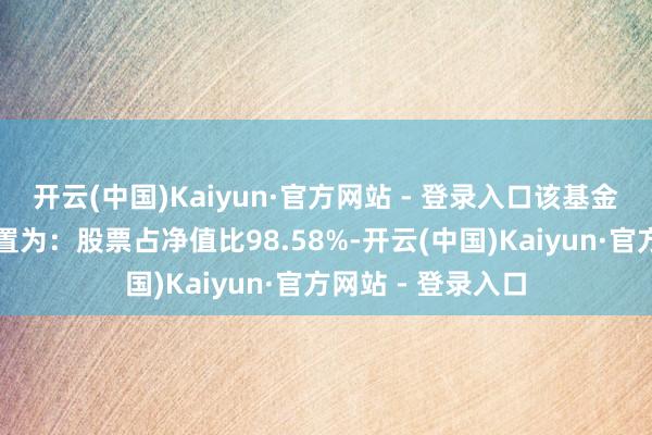 开云(中国)Kaiyun·官方网站 - 登录入口该基金最新一期钞票设置为：股票占净值比98.58%-开云(中国)Kaiyun·官方网站 - 登录入口