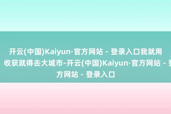 开云(中国)Kaiyun·官方网站 - 登录入口我就用功创业;收获就得去大城市-开云(中国)Kaiyun·官方网站 - 登录入口
