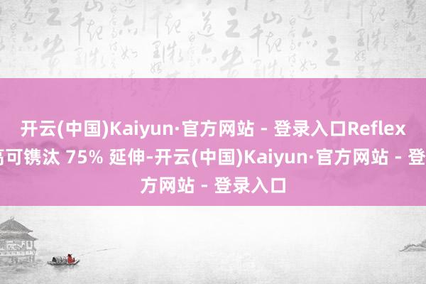 开云(中国)Kaiyun·官方网站 - 登录入口Reflex 2 最高可镌汰 75% 延伸-开云(中国)Kaiyun·官方网站 - 登录入口